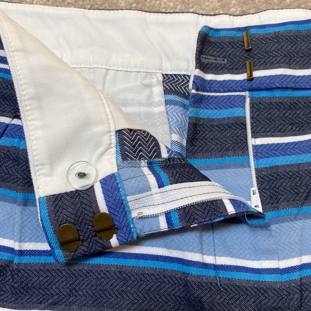 J. Crew Factory 3” Striped Textured Shorts Size 8 - Picture 6 of 8